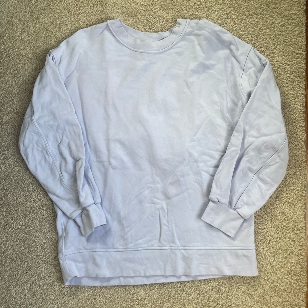 Lululemon periwinkle oversized crewneck